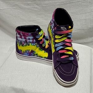 VANS SK8-HI Tie-Dye Suede Shoes Size 8.5 / 10